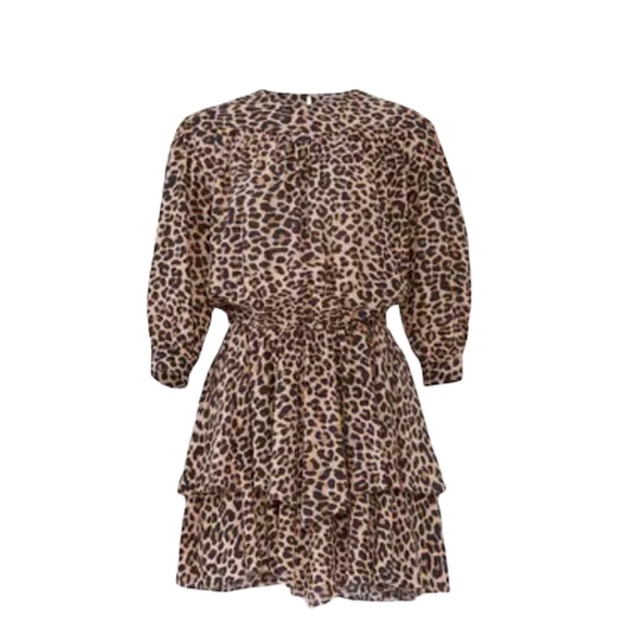 Zadig + Voltaire Rooka Leopard Print Dress Brand New Size Small - Picture 2 of 7